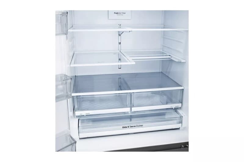 28 Cu. Ft. 4-door French Door, Standard Depth, Ice & Water, Double Freezer, Stainless Steel view 6