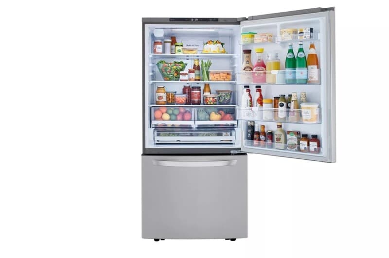26 Cu. Ft. 33 Inch Wide Bottom Freezer Refrigerator - Stainless Steel view 5