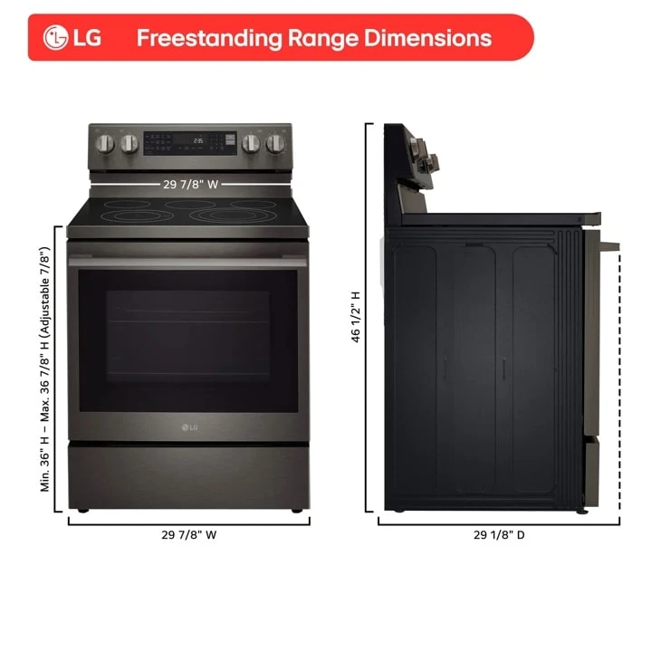 6.3 Cu. Ft. Smart Wi-fi Enabled Probake Convection® Electric Range With Air Fry & Easyclean® view 3