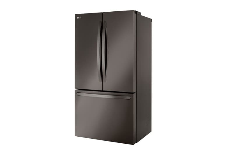 36" Wide, 27 Cu Ft. 3 Door French Door, C/depth Refrigerator With Internal Water Dispenser, Printproof Black Stainless Steel