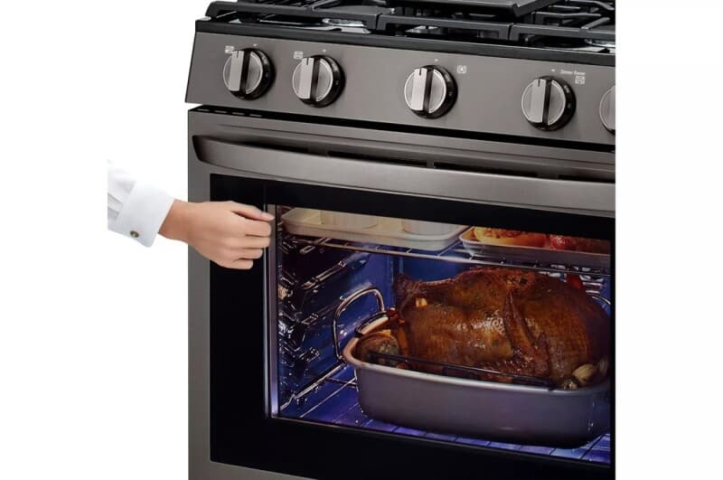 5.8 Cu. Ft. Smart Wi-fi Enabled True Convection Instaview® Gas Range With Air Fry view 5