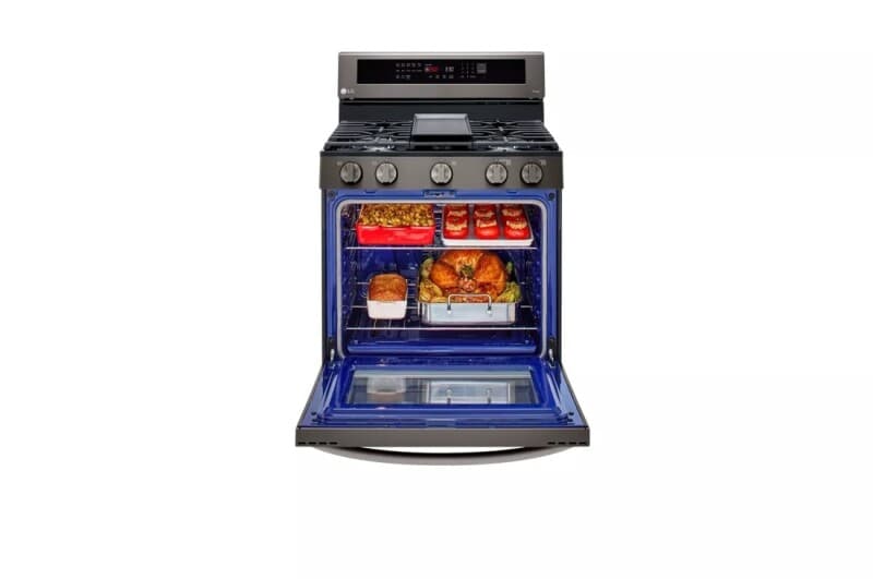 5.8 Cu. Ft. Smart Wi-fi Enabled True Convection Instaview® Gas Range With Air Fry view 7