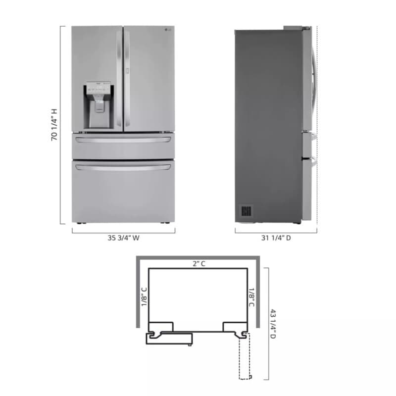 23 Cu. Ft. Smart Counter-depth Refrigerator With Craft Ice™ view 4