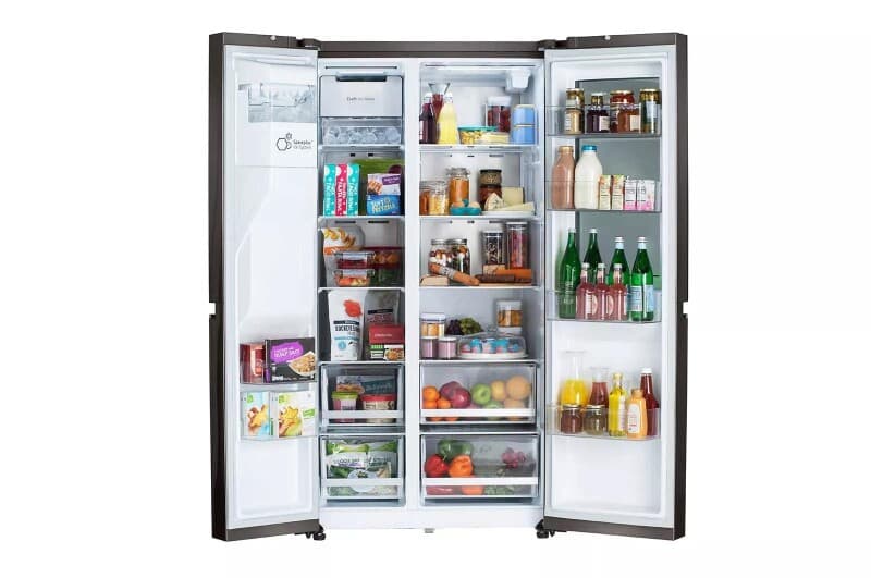 27 Cu. Ft. Side-by-side Instaview® Refrigerator view 3