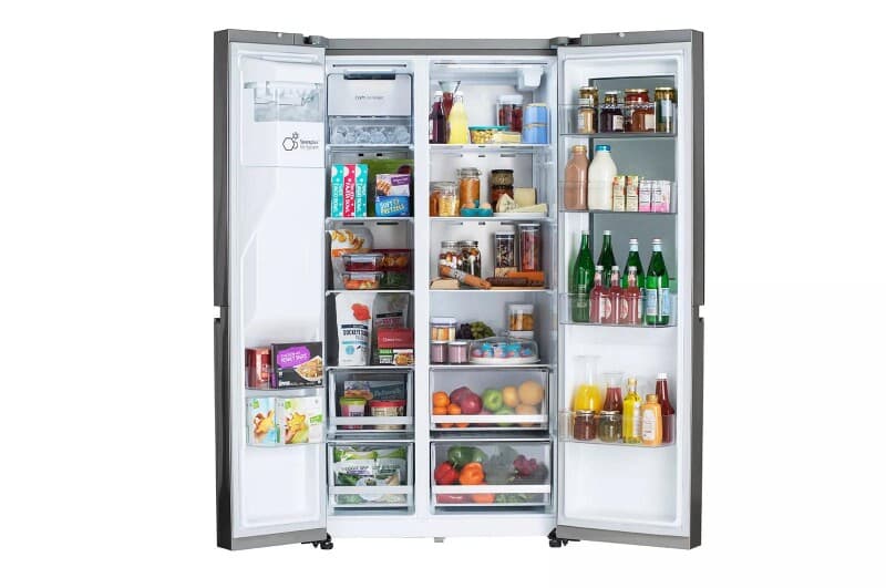 27 Cu. Ft. Side-by-side Instaview® Refrigerator view 7