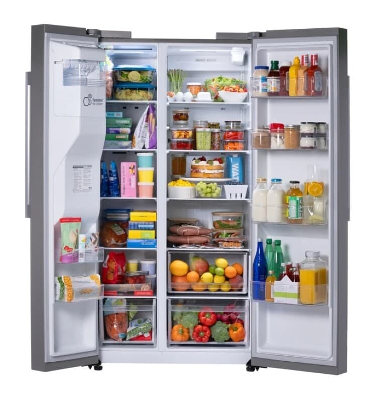 27 Cu. Ft. Standard-depth, Side-by-side Refrigerator, With Ice And Water And Bar Handle Design view 5