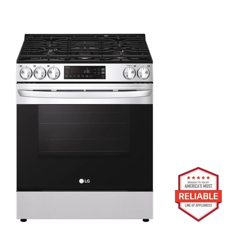 5.8 Cu. Ft. Gas Single Ovenslide-in Range, Easyclean® Plus Self Clean, Thinq™, Printproof™ Stainlesssteel