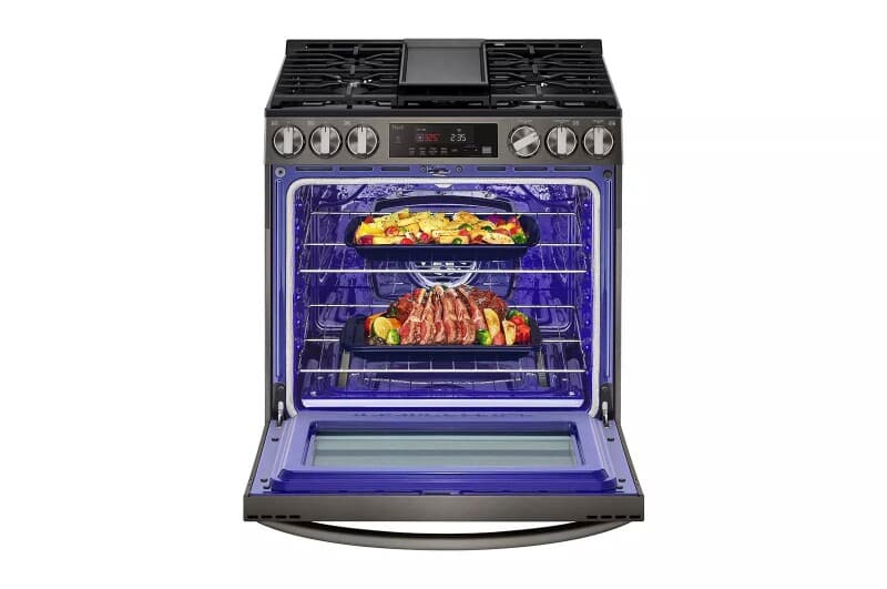 5.8 Cu. Ft. Smart Wi-fi Enabled Fan Convection Gas Slide-in Range With Air Fry & Easyclean® view 10