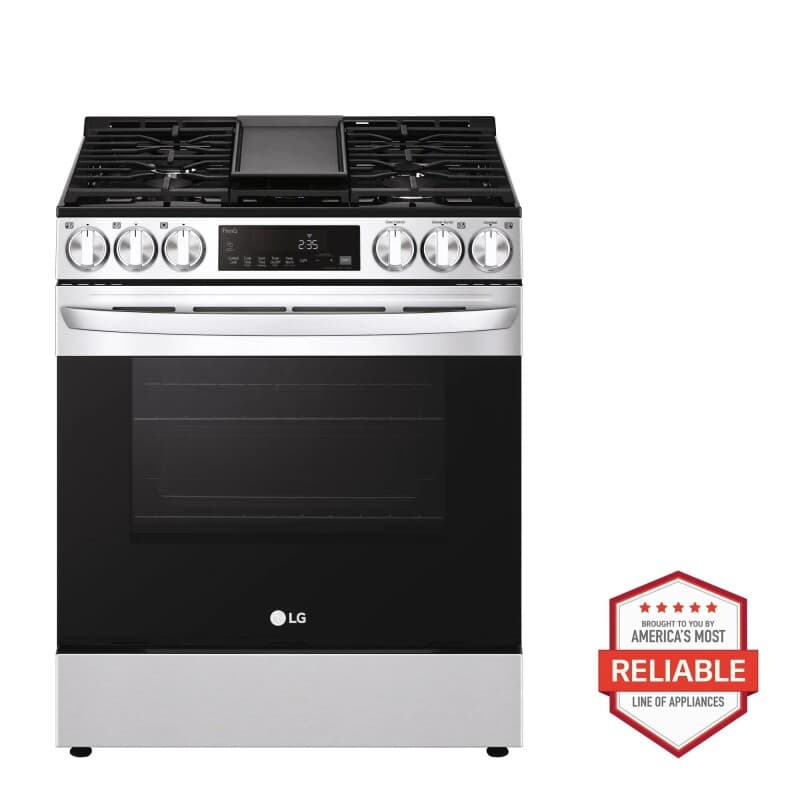 5.8 Cu. Ft. Smart Wi-fi Enabled Fan Convection Gas Slide-in Range With Air Fry & Easyclean®