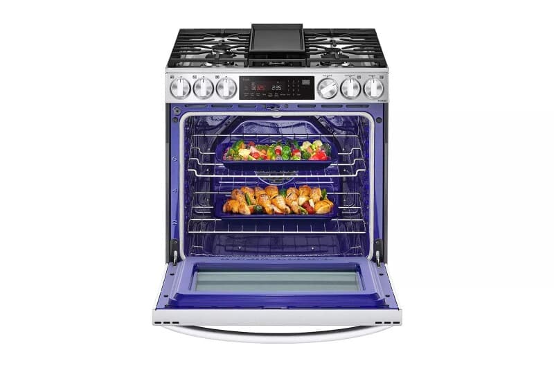 6.3 Cu. Ft. Smart Wi-fi Enabled Probake Convection® Instaview® gas Slide-in Range With Air Fry view 6