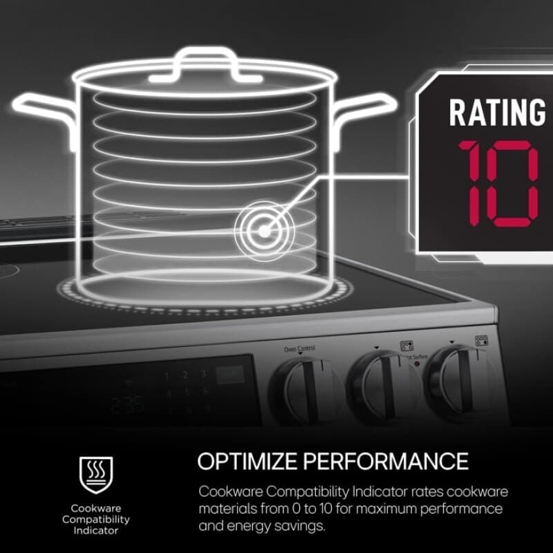 6.3 Cu. Ft. Smart Induction Slide-in Range With Convection And Air Fry view 4