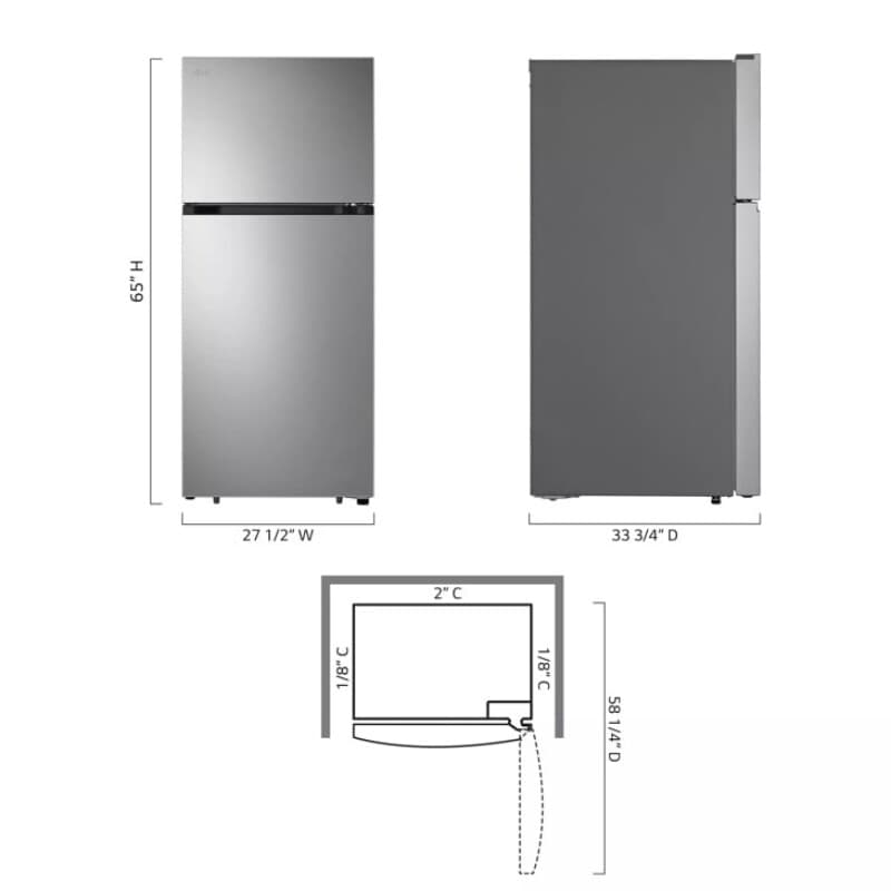 18 Cu. Ft. Garage Ready Top Freezer Refrigerator view 3