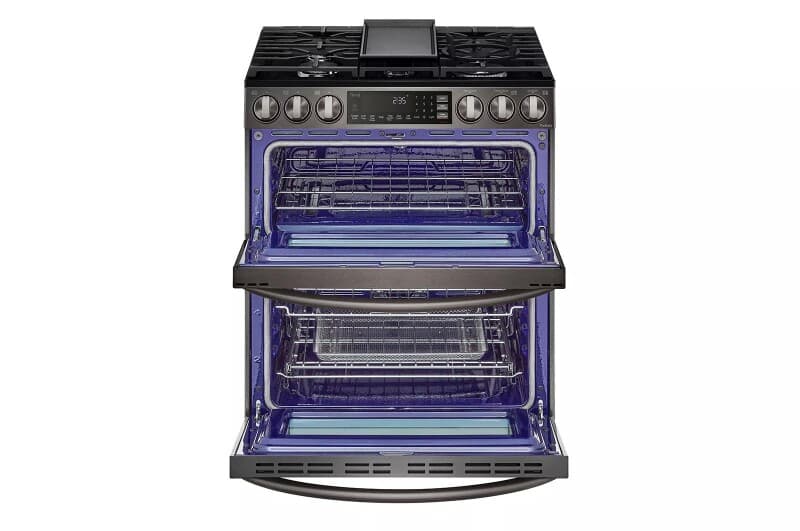 6.9 Cu. Ft. Smart Gas Double Oven Slide-in Range With Instaview®, Probake® Convection, Air Fry, And Air Sous Vide view 4