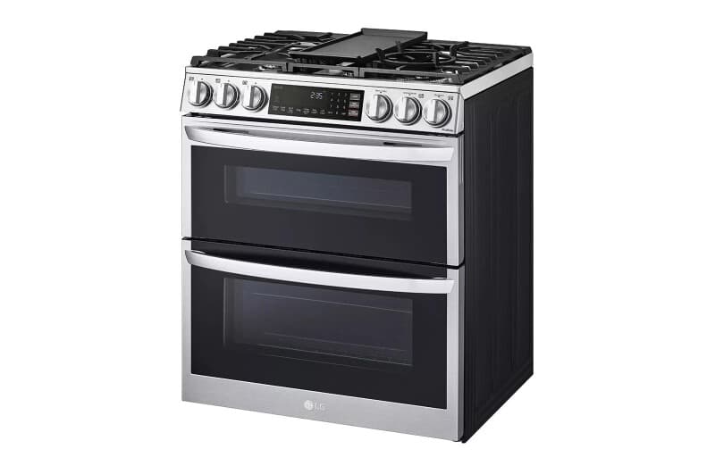 6.9 Cu. Ft. Smart Gas Double Oven Slide-in Range With Instaview®, Probake® Convection, Air Fry, And Air Sous Vide view 3