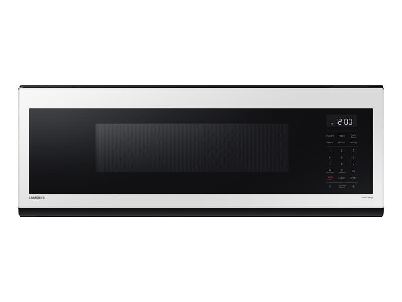 Bespoke 1.1 cu. ft. Smart OTR with Wi-fi, Voice control, and 1100 W Power; White Glass