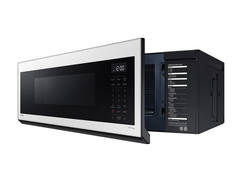 Bespoke 1.1 cu. ft. Smart OTR with Wi-fi, Voice control, and 1100 W Power; White Glass view 8