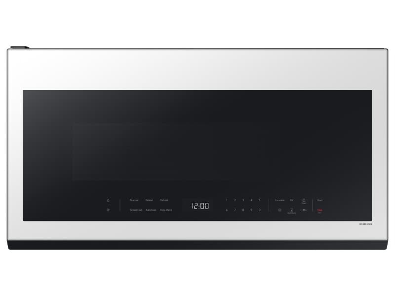 Bespoke Smart Over-the-Range Microwave 2.1 cu. ft. in White Glass