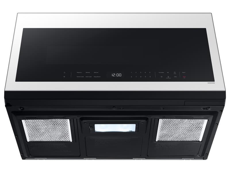 Bespoke Smart Over-the-Range Microwave 2.1 cu. ft. in White Glass view 8
