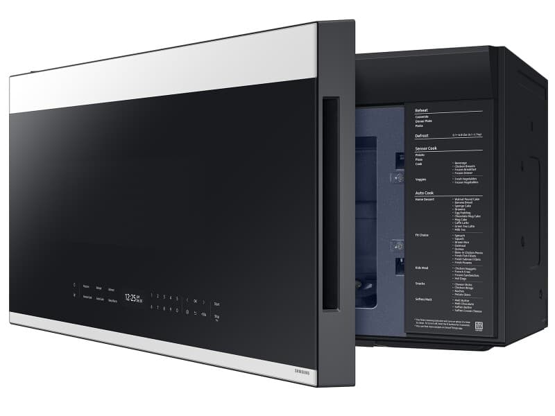 Bespoke Smart Over-the-Range Microwave 2.1 cu. ft. in White Glass with Auto Dimming Glass Touch Controls  view 10