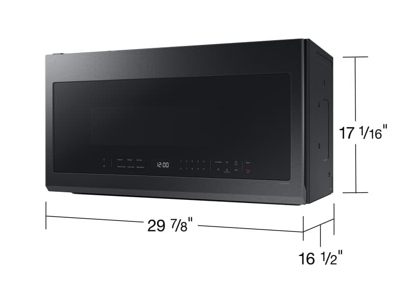 Smart Over-the-Range Microwave 2.1 cu. ft. in Matte Black Steel  view 10