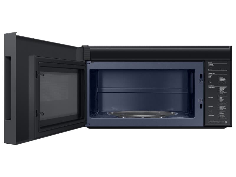 Bespoke Smart Over-the-Range Microwave 2.1 cu. ft. in Stainless Steel with Edge to Edge Glass Dispay view 6