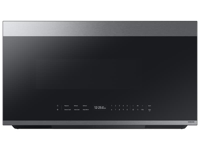 Bespoke Smart Over-the-Range Microwave 2.1 cu. ft. in Stainless Steel with Auto Dimming Glass Touch Controls 