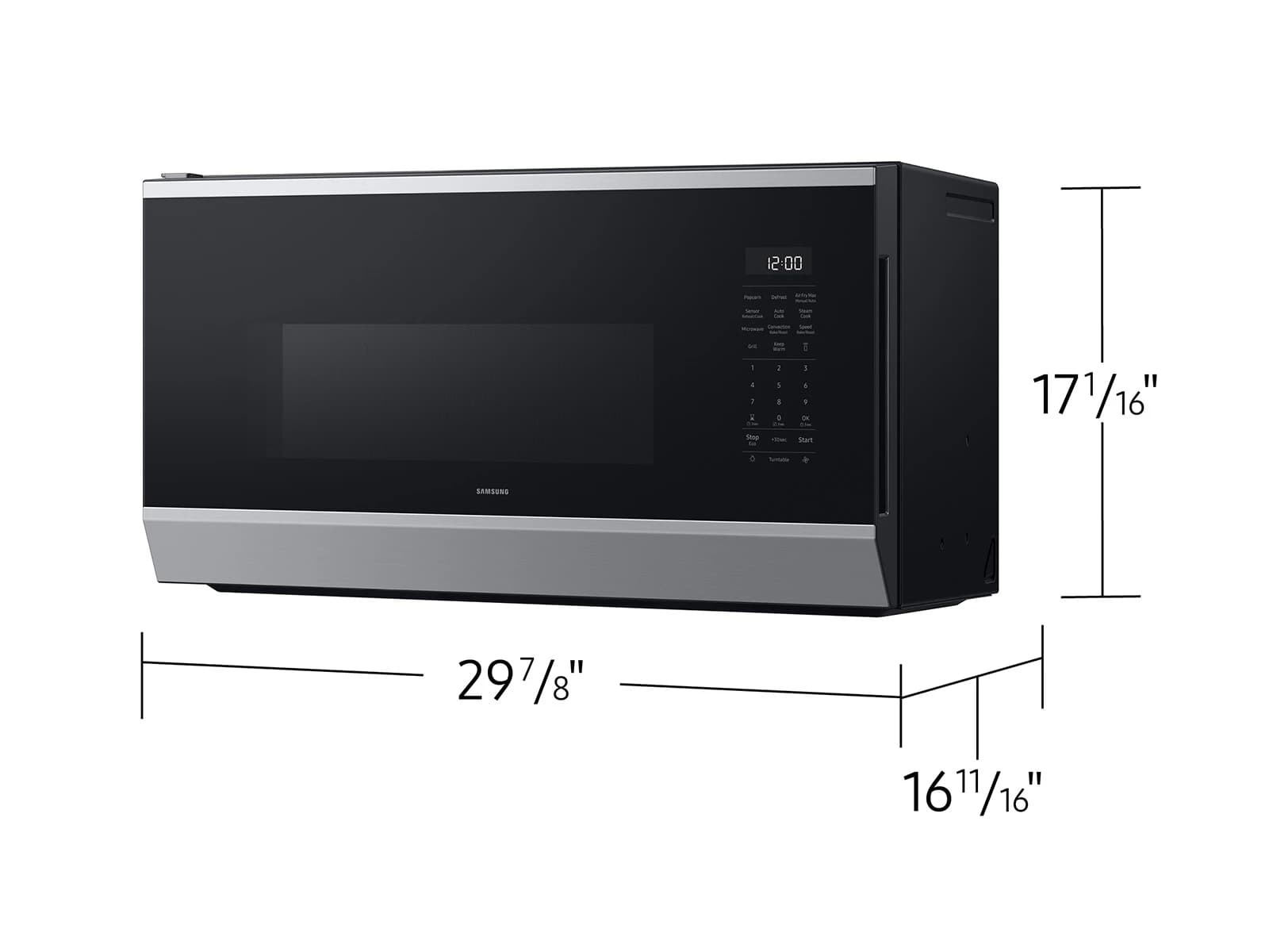 Bespoke Over the Range Microwave – Stainless Steel view 4