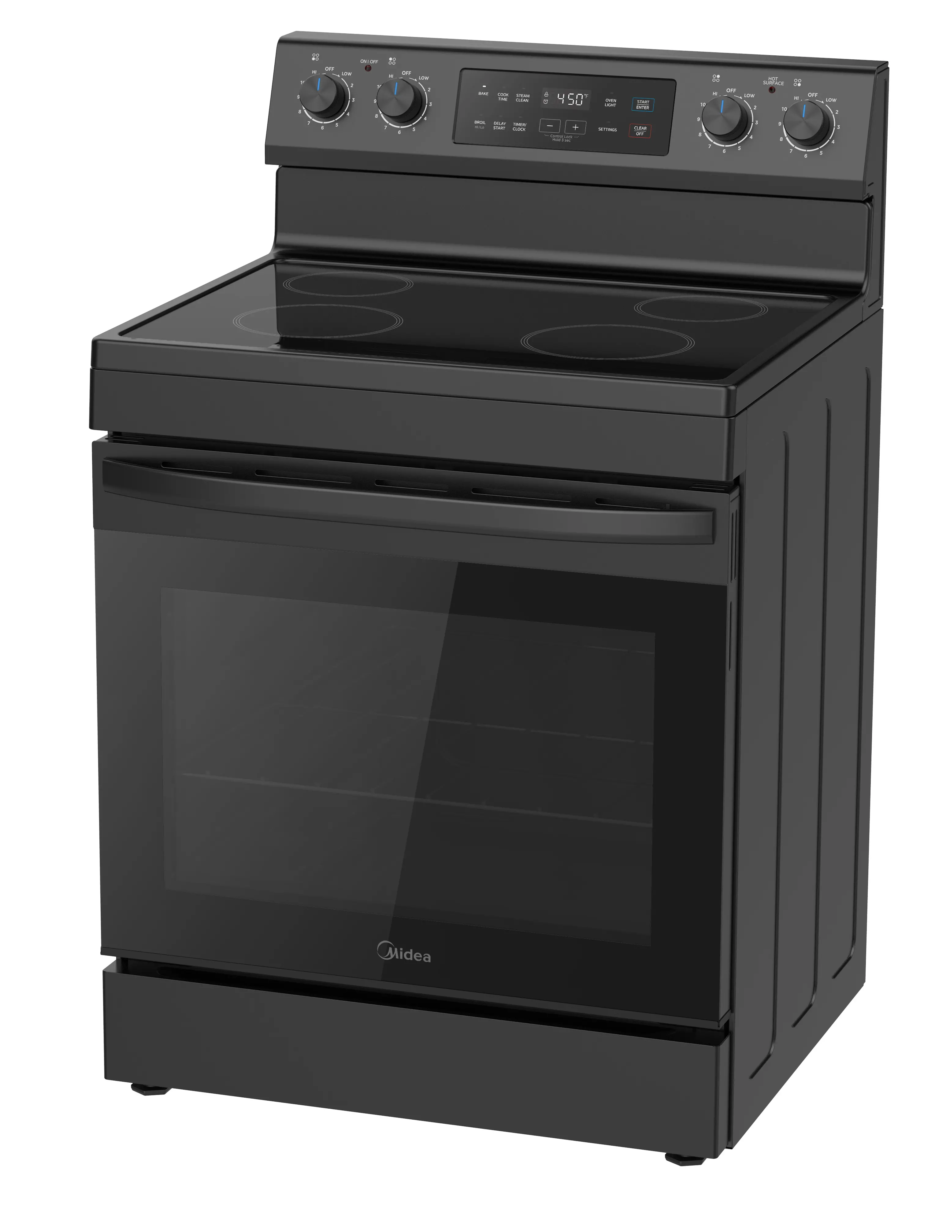 6.3 cu. ft. 4-Element Freestanding Electric Range with Steam Cleaning view 3