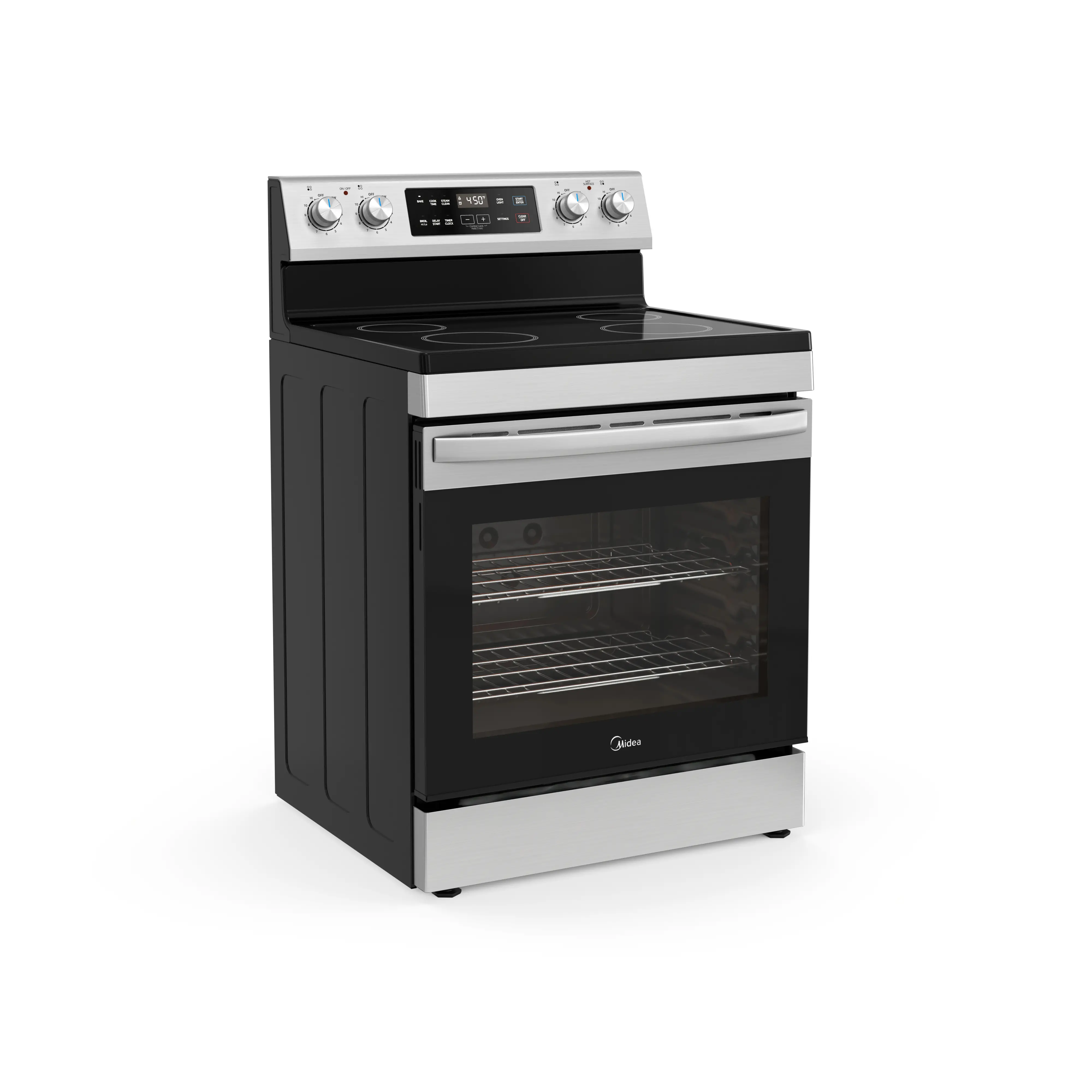6.3 cu. ft. 4-Element Freestanding Electric Range with Steam Cleaning view 3