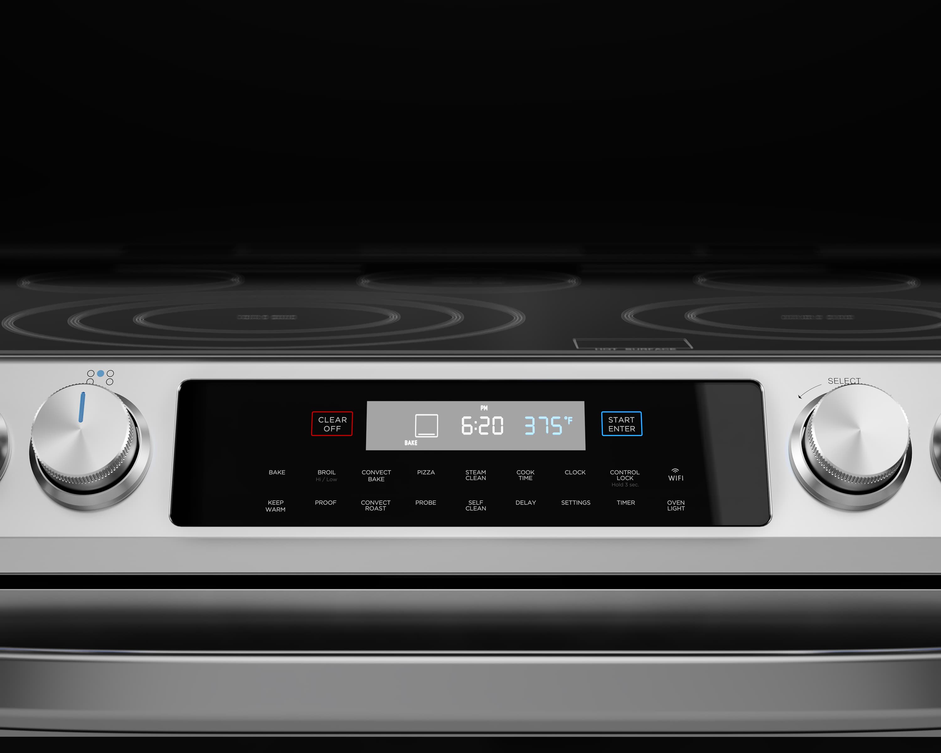6.3 cu. ft. 5-Element Slide-In Electric Range with Air Fry Convection view 5