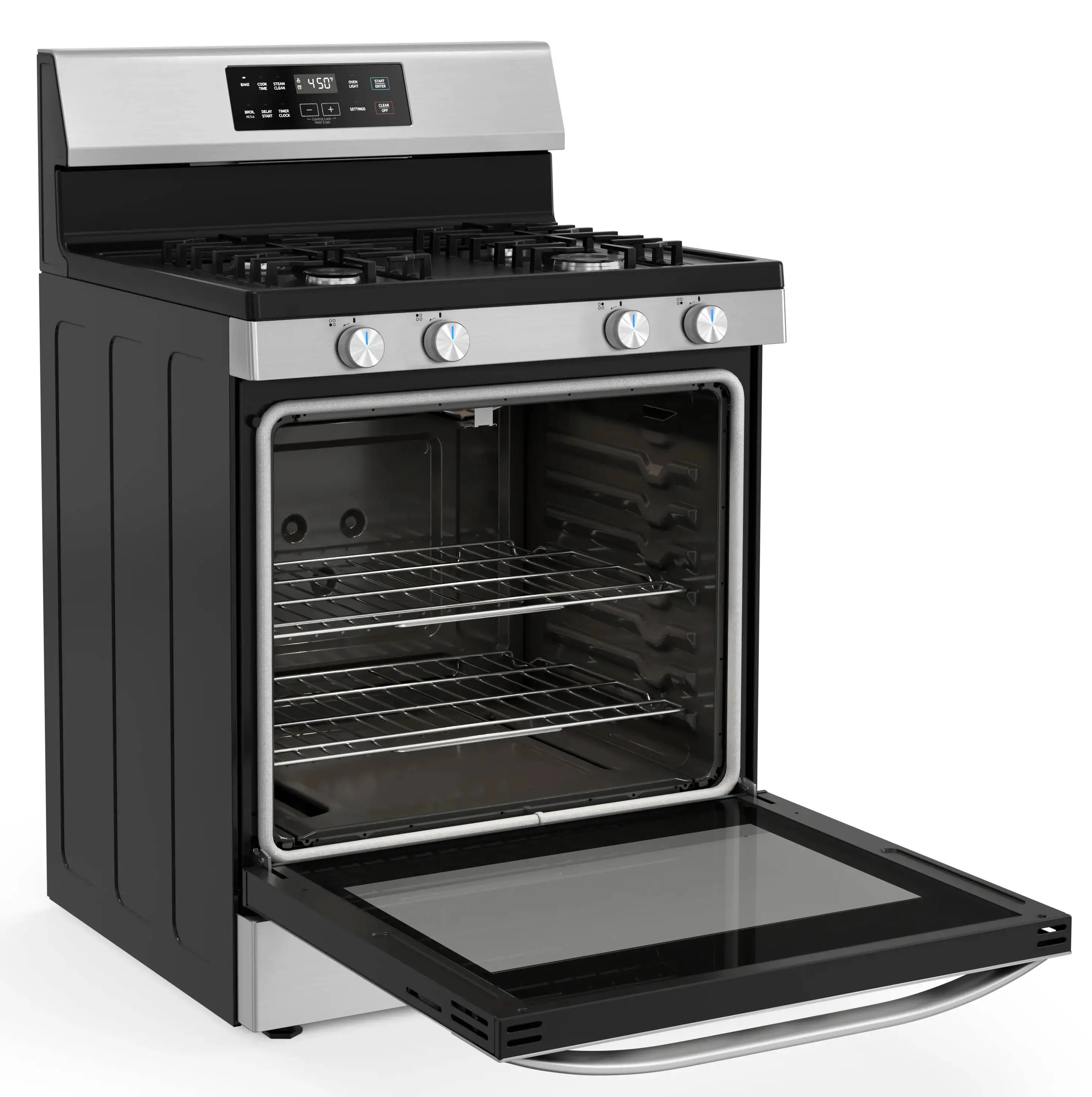 6.1 cu. ft. 4-Burner Freestanding Gas Range with Steam Cleaning view 8