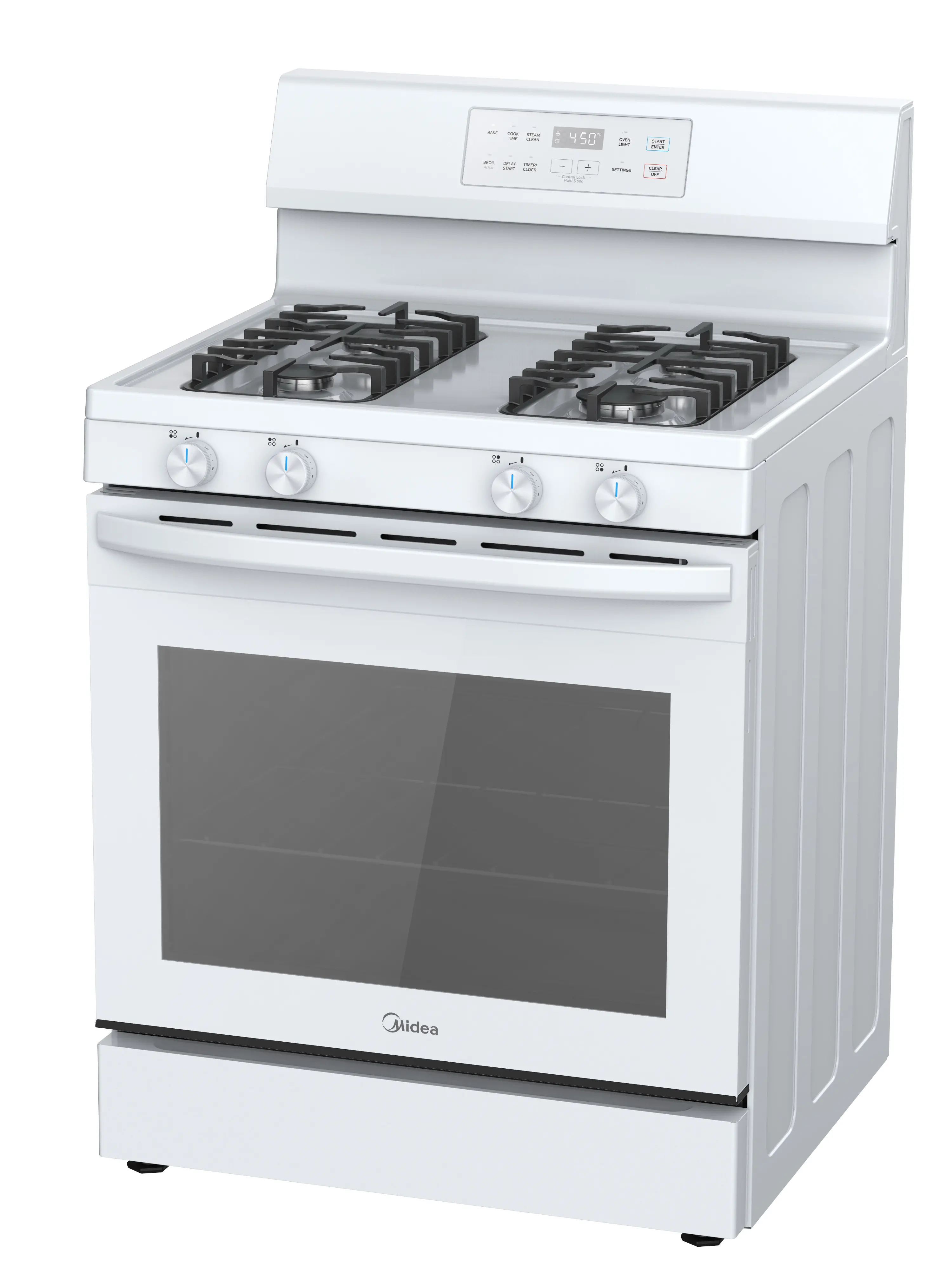 6.1 cu. ft. 4-Burner Freestanding Gas Range with Steam Cleaning view 2