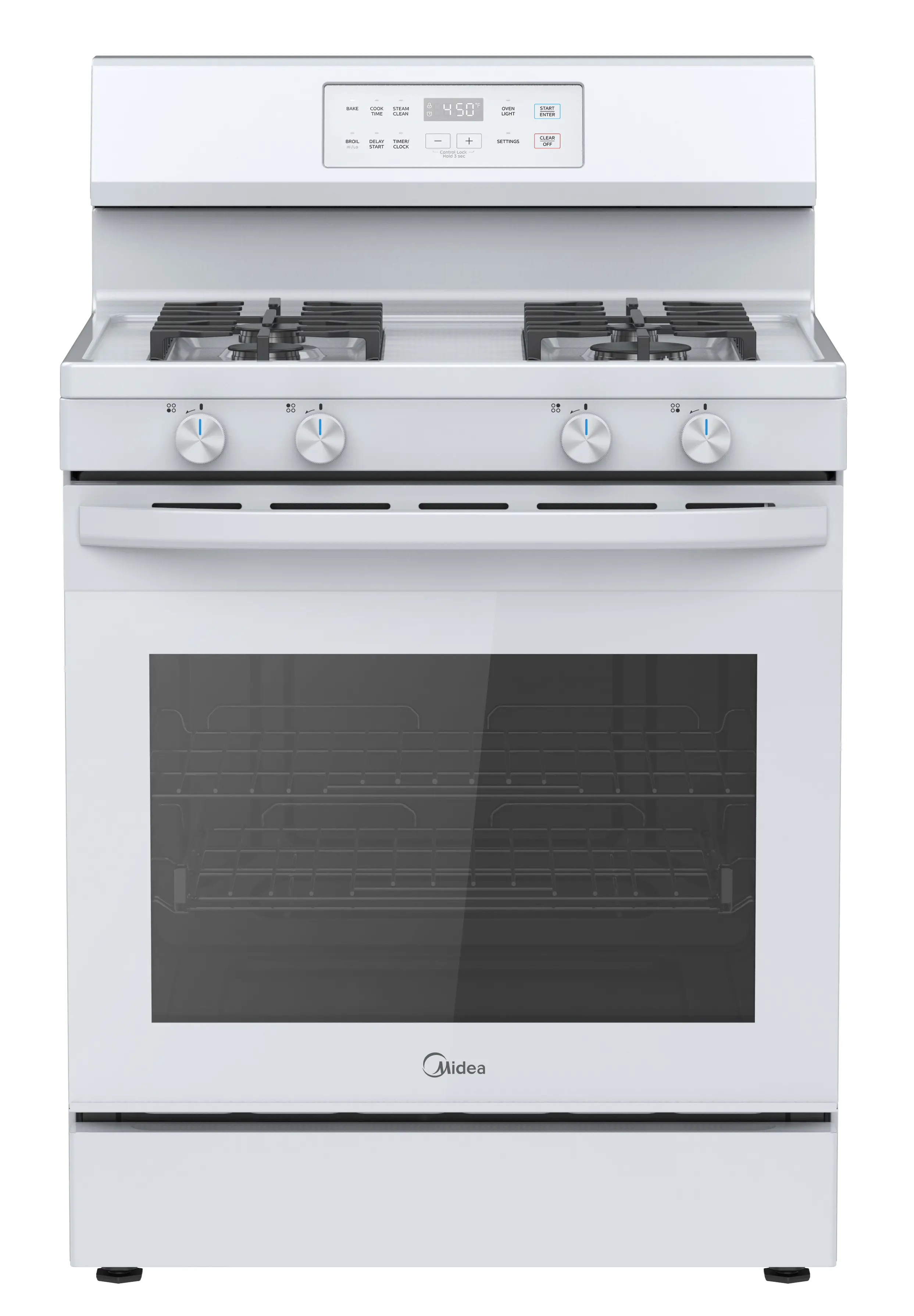 6.1 cu. ft. 4-Burner Freestanding Gas Range with Steam Cleaning