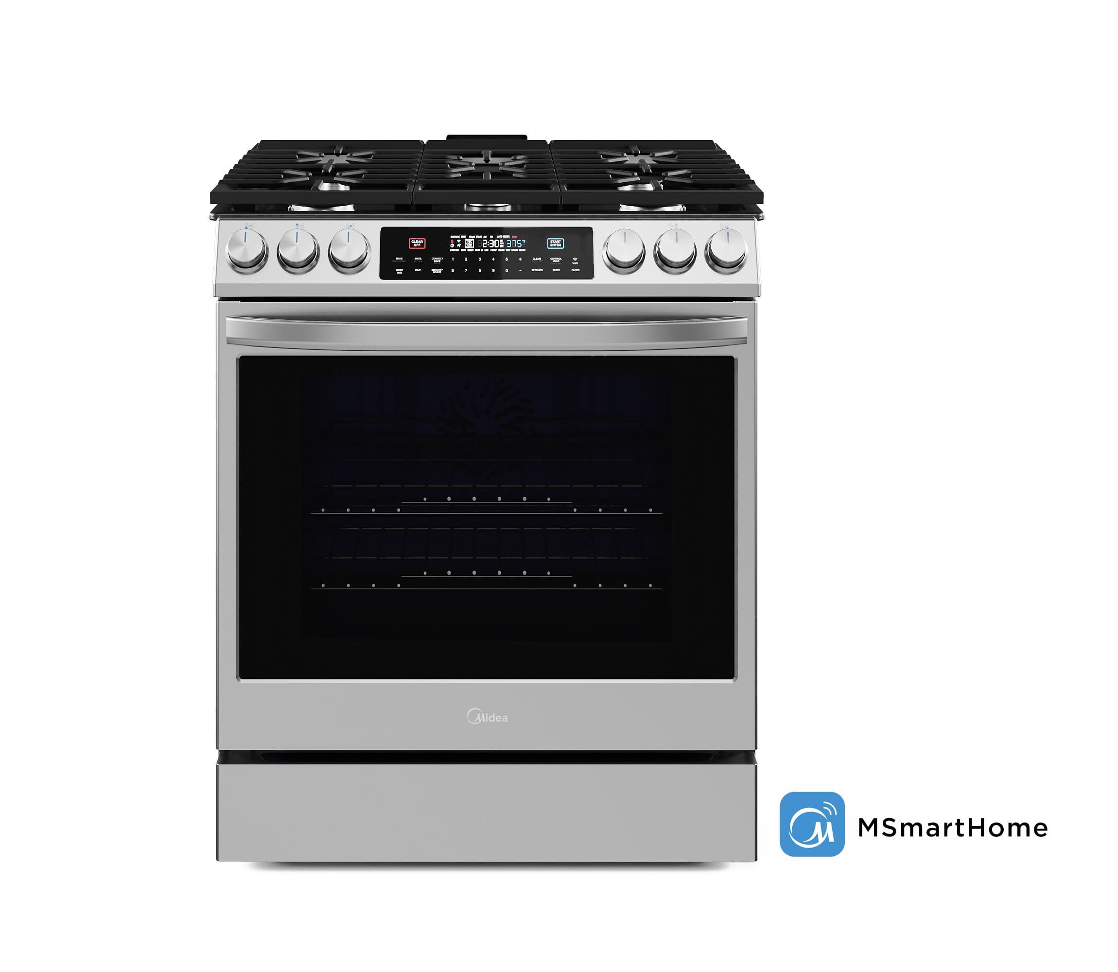 6.1 cu. ft. 5-Burner Smart Slide-In Gas Range with Air Fry Convection
