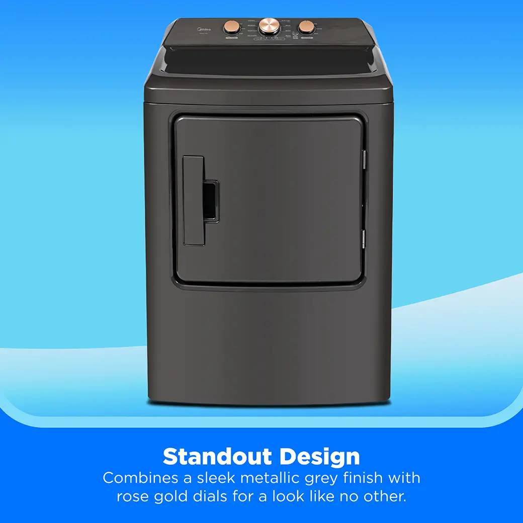 7.0 cu. ft. Front Load Electric Dryer (Metallic Grey) view 7