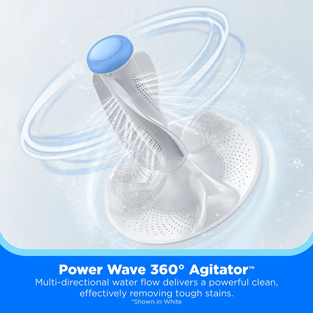 4.4 cu. ft. Smart Top Load Washer with Power Wave 360° Agitator™ (Metallic Grey) view 8