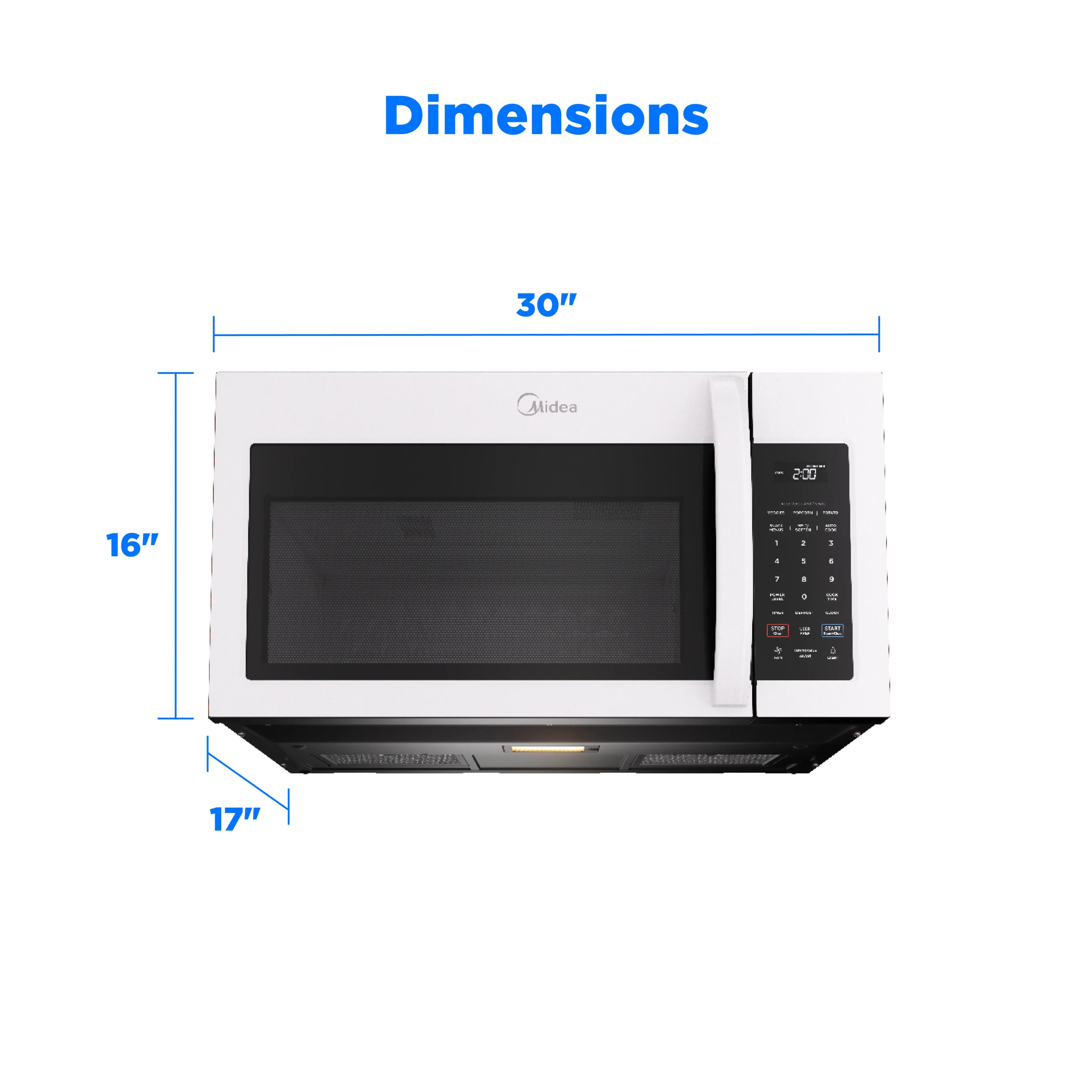 Midea 1.7 cu. ft. Over-the-Range Microwave view 9