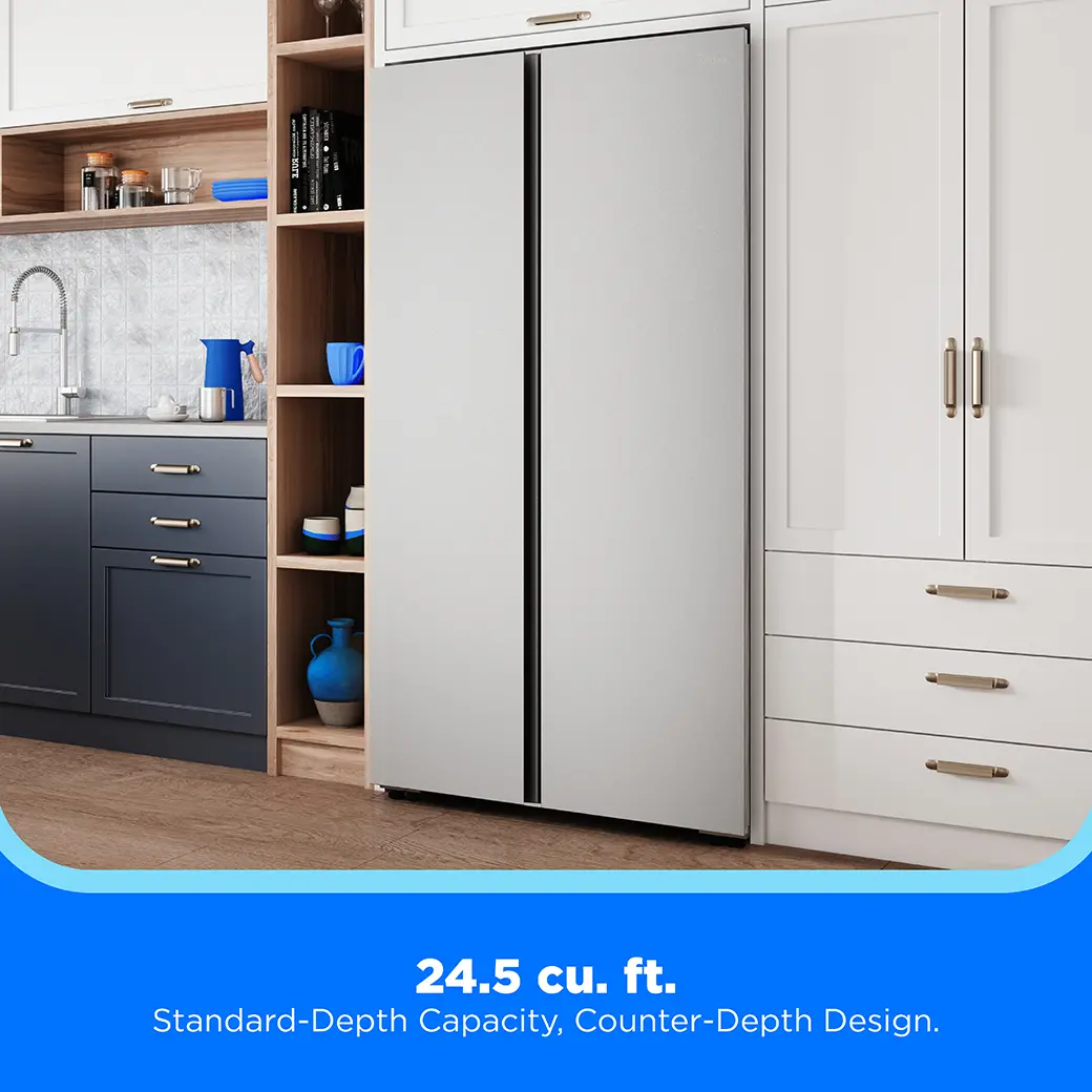 24.5 cu. ft. Counter-Depth Side-by-Side Refrigerator with AutoFill Water Pitcher view 6