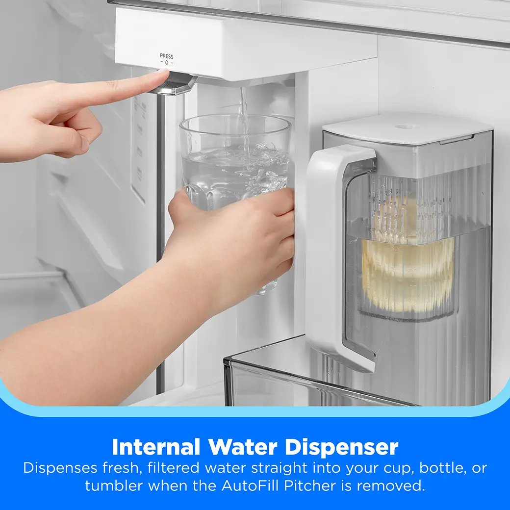 24.5 cu. ft. Counter-Depth Side-by-Side Refrigerator with AutoFill Water Pitcher view 8
