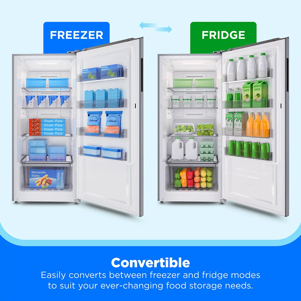 14 cu. ft. Convertible Upright Freezer (Stainless Steel) view 7