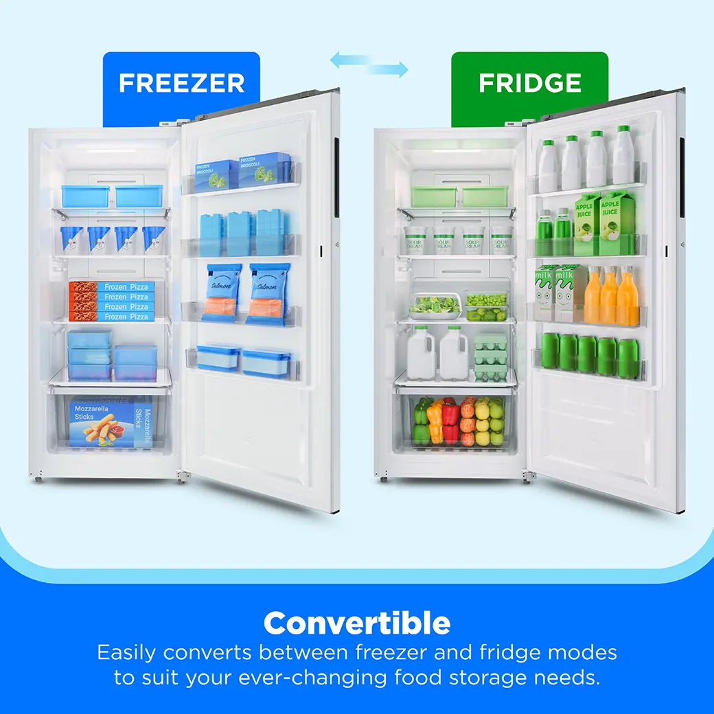 14 cu. ft. Convertible Upright Freezer (White) view 7