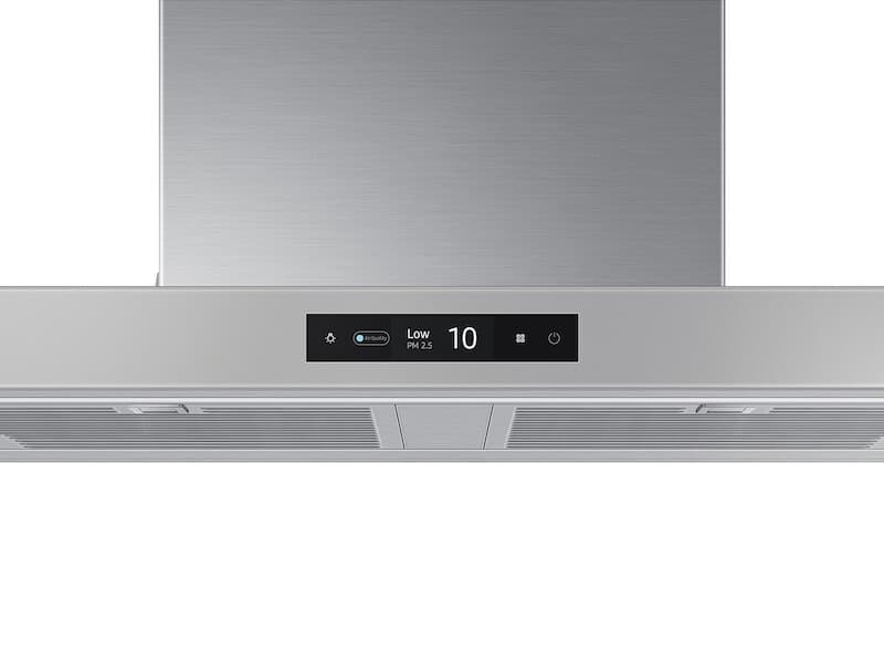 30" Bespoke Smart Wall Mount Hood, 630CFM (390 Capable), LCD Display, LED Lighting, WIFI – Clean Grey Panel-Stainless Steel Duct view 5