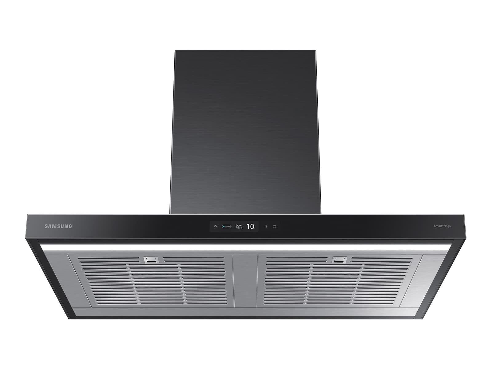 36" Bespoke Smart Wall Mount Hood, 630CFM (390 Capable), LCD Display, LED Lighting, WIFI – Clean Deep Charcoal Panel-Black Stainless Steel Duct view 6