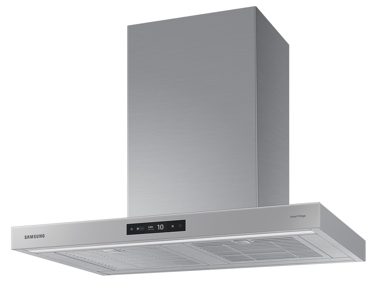 36" Bespoke Smart Wall Mount Hood, 630CFM (390 Capable), LCD Display, LED Lighting, WIFI – Clean Grey Panel-Stainless Steel Duct view 5