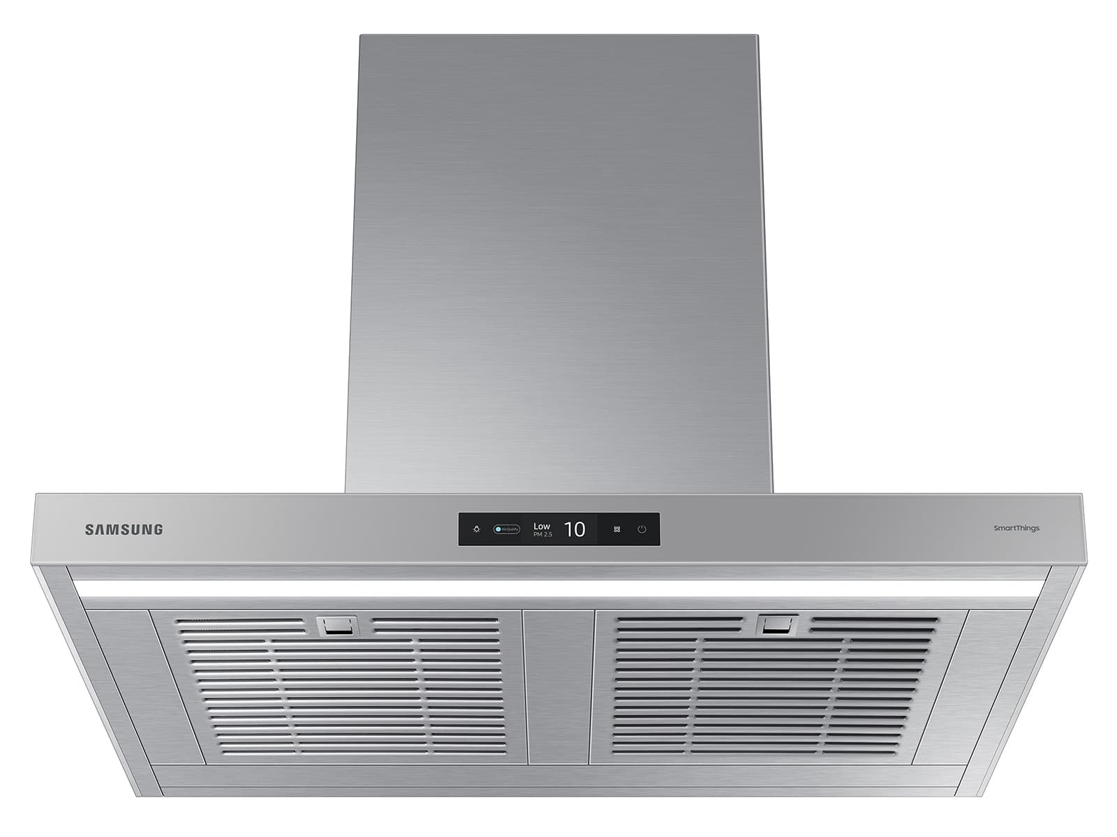 36" Bespoke Smart Wall Mount Hood, 630CFM (390 Capable), LCD Display, LED Lighting, WIFI – Clean Grey Panel-Stainless Steel Duct view 6