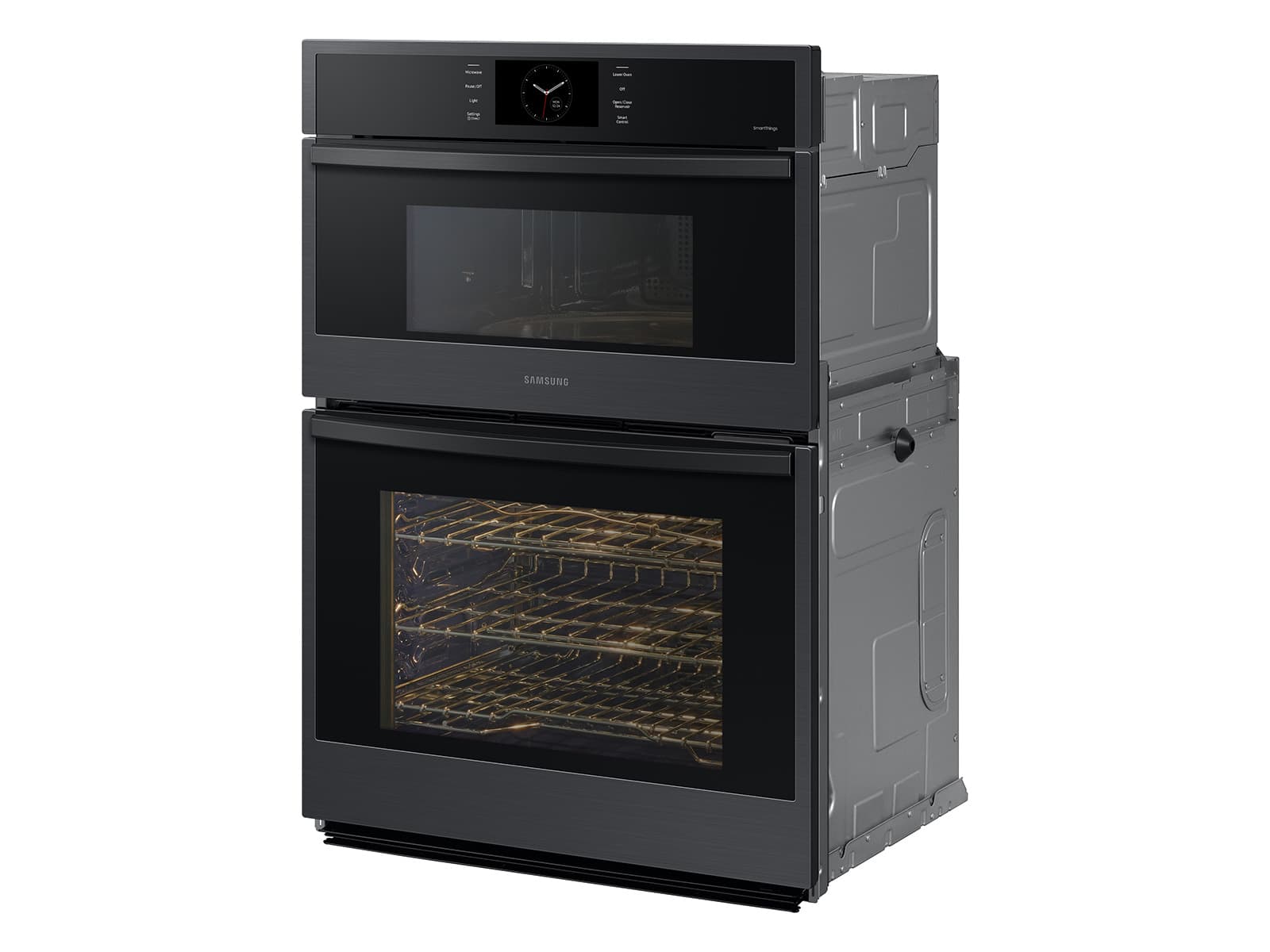 30" Smart Microwave/Oven Combi, Air Fry, Air Sous Vide, Steam Cooking,  Dual Fan True Convection,7" LCD display, Glide Rack, WIFI, 5.1 cu ft capacity – Matte Black Steel view 7