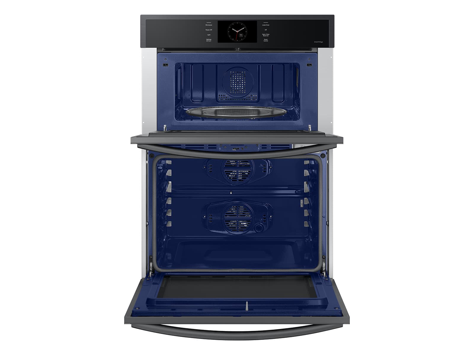 30" Smart Microwave/Oven Combi, Air Fry, Air Sous Vide, Steam Cooking,  Dual Fan True Convection,7" LCD display, Glide Rack, WIFI, 5.1 cu ft capacity – Matte Black Steel view 9