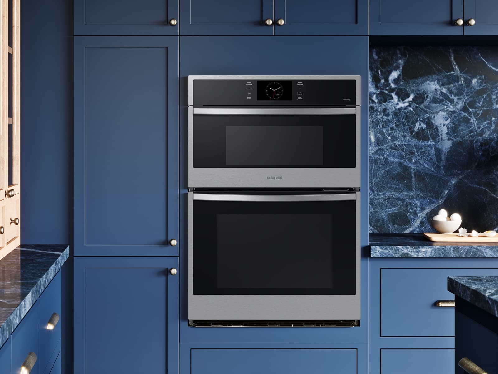 30" Smart Microwave/Oven Combi, Air Fry, Air Sous Vide, Steam Cooking,  Dual Fan True Convection,7" LCD display, Glide Rack, WIFI, 5.1 cu ft capacity – Stainless Steel view 6
