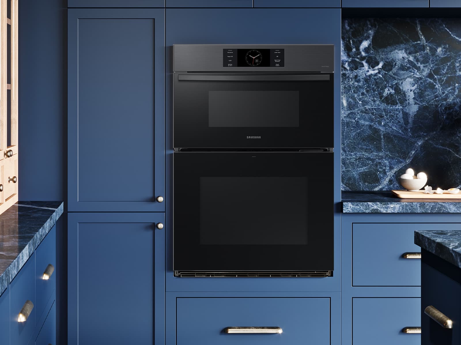 30" BESPOKE Microwave/Oven Combi, In-Oven Camera, Air Fry, Air Sous Vide, Flex Duo, Full Steam Cook, 7" LCD Display, Dual Fan True Convection,  Glide Rack, WIFI, 5.1 cu ft capacity – Matte Black Steel view 6
