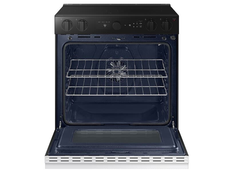 Bespoke 6.3 cu. ft. Smart Slide-In Electric Range with Air Sous Vide & Air Fry in White Glass view 9